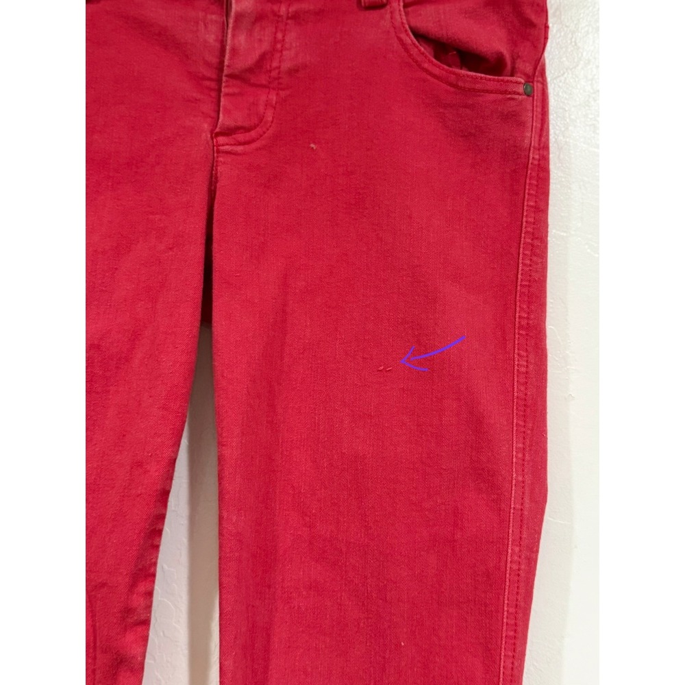 Alice + Olivia Raspberry Pink Corduroy Skinny Jeans Size 4 - Picture 5 of 12